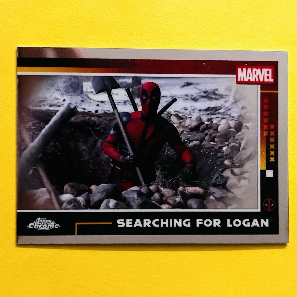 2025 Topps Chrome Deadpool & Wolverine Hiding From The TVA #50 Insert Marvel